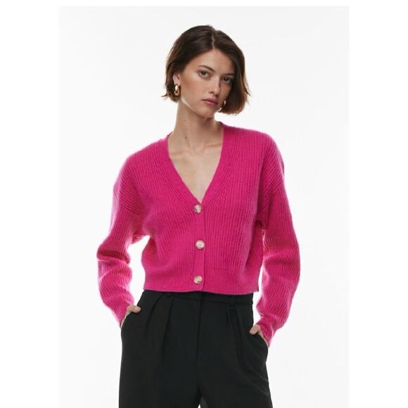 Aritzia Babaton Luxe Cashmere Canberra
Cardigan in Granita
Pink Size X Small - Picture 2 of 10